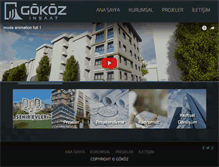 Tablet Screenshot of gokozinsaat.com